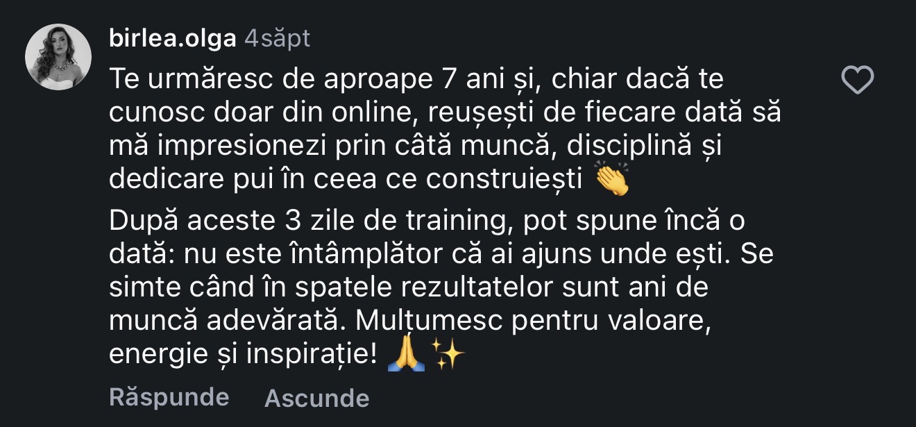 Recenzie participant la trainingul Brandprenor LIVE 15